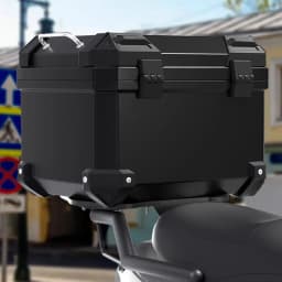 Universal Motorcycle Top Case Waterproof Dust-proof Motorbike Trunk Tail Box with Stainless Steel Anti-Theft Lock for Luggage