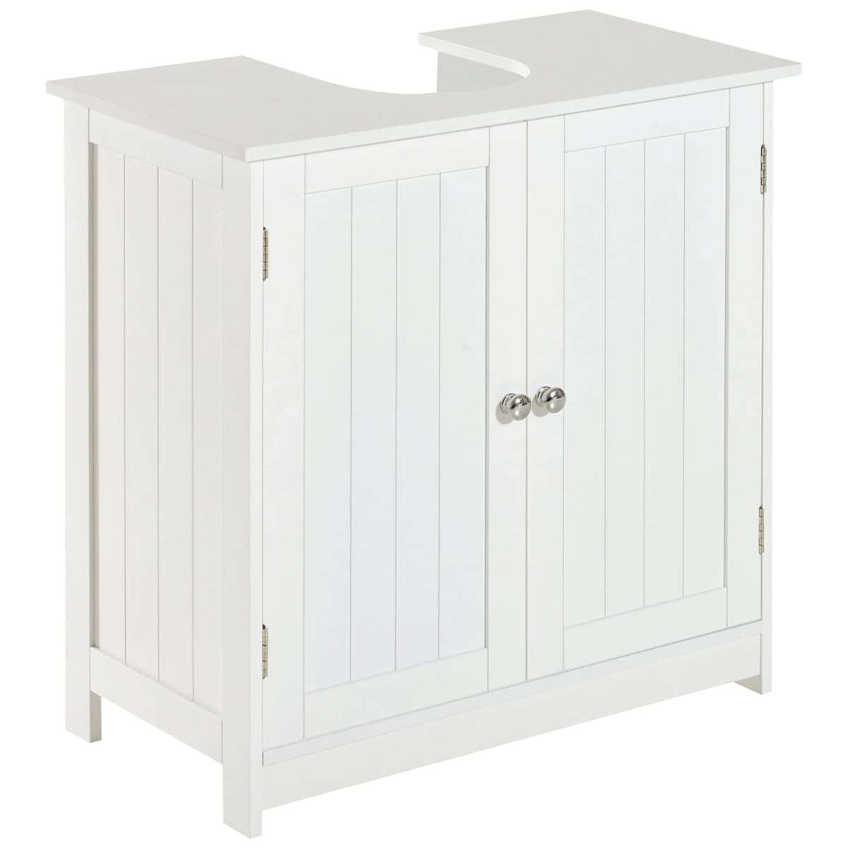HOMCOM Basin Sink Vanity Cabinet Toilet Bathroom Shelf Door Storage Wooden