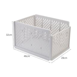 Voltsify Plastic Stackable Clothes Storage Basket Drawer Organizer