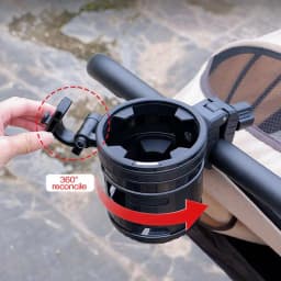Stroller Water Bottle Holder Toddler Stroller Water Bottle Holder Clamp-On Multi-Functional Motorcycle Mount Organizer Quick