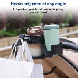 Stroller Water Bottle Holder Toddler Stroller Water Bottle Holder Clamp-On Multi-Functional Motorcycle Mount Organizer Quick