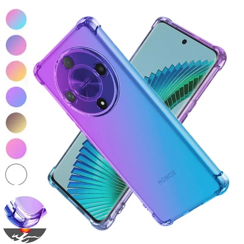 Shockproof Gradient Airbag TPU Case for Honor Magic 7 6 Lite Magic 5 4 Pro X9c X9b X9a X9 5G Protective Cover Fundas Coque Capa