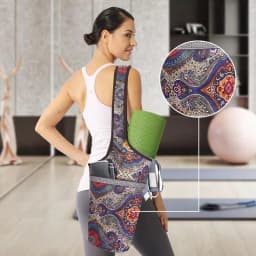 Yoga Mat Bag Long Tote Large Size Pocket Yoga Mat Carrier Bohemian Fashion Sport Accessories Organizer Fit Most Size Pads