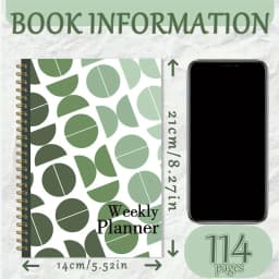 2pcs exquisite planners, with practical inner pages for weekly plans and notes.