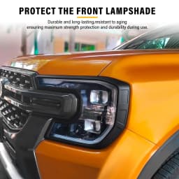 Head Lights Cover For Ford Ranger T9 2023 2024 WILDTRAK SPORT ABS Matte Black Car Body Kits Next Gen Car Exterior Accessories