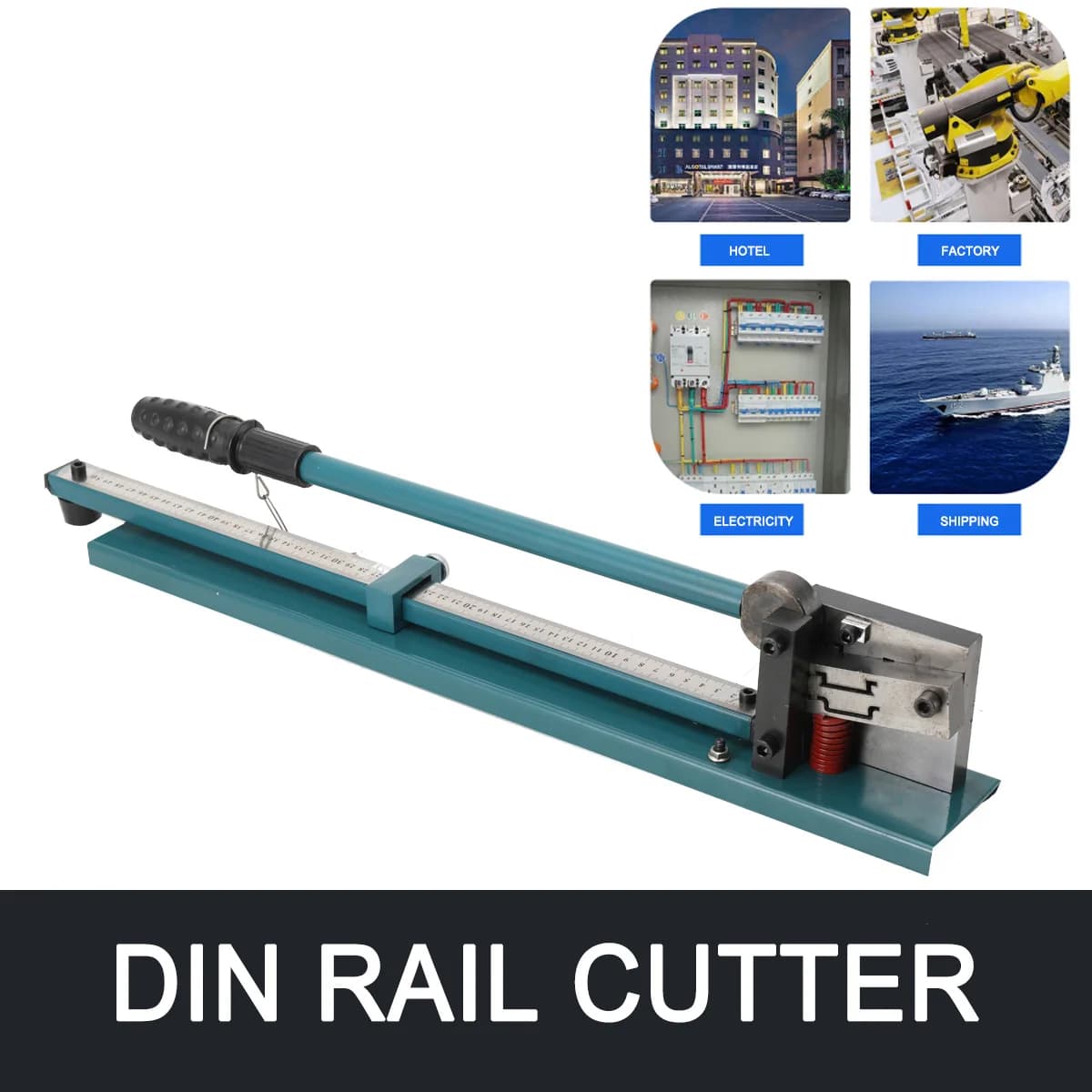 0.5-1.5MM Manual DIN Rail Cutter Double Slot Steel and Aluminum Rail Cutting Machine DC-35