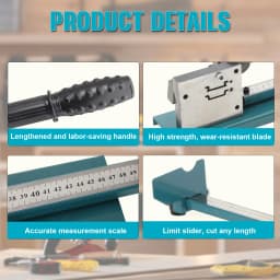 0.5-1.5MM Manual DIN Rail Cutter Double Slot Steel and Aluminum Rail Cutting Machine DC-35