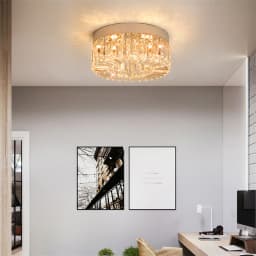 Modern Ceiling Lamp Crystal Led Chandelier Bedroom Lustre Fixture Pendant Light Home Decor K9 Luxury Hanging Luminaire Plafonier