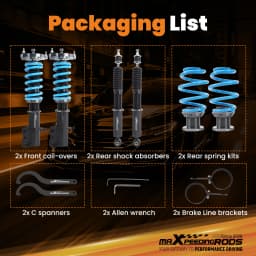 Shock Absorber Coilover Spring kit For NISSAN JUKE 11-17, 24 Level Adjustable Damper