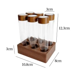 Glass Coffee Beans Storage Containers Coffee Bean Cellars Tube for Pantry
