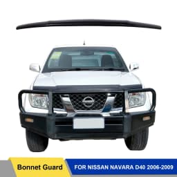 1Pc Acrylic Bonnet Guard For Nissan Navara D40 2006 2007 2008 2009 Front Shield Hood Bug Deflector Car Accessories Spanish Model