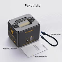 VTOMAN 600W Extra Battery 640Wh for VTOMAN JUMP600X Power Station Backup LiFePO4 Home Outdoor Camping