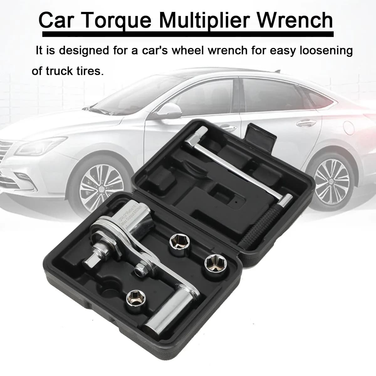 Car Torque Multiplier Wrench Labor Savings Spanner Lug Nut Lugnuts Remover