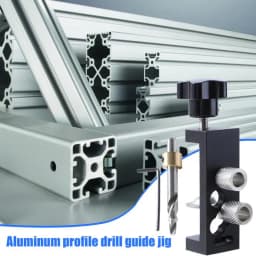 Doweling Jig Kit Drill Puncher Locator Double Hole Drilling Guide Access Puncher For 2020 2040 3030 3060 4040 Aluminum Extrusion