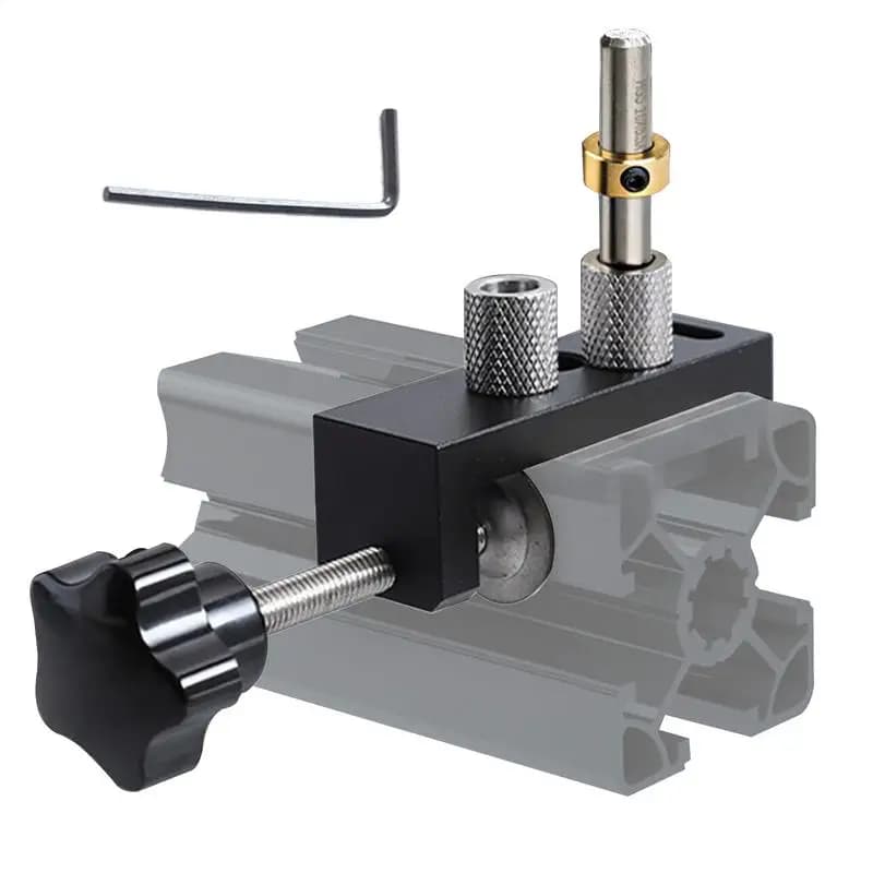 Doweling Jig Kit Drill Puncher Locator Double Hole Drilling Guide Access Puncher For 2020 2040 3030 3060 4040 Aluminum Extrusion