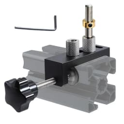Doweling Jig Kit Drill Puncher Locator Double Hole Drilling Guide Access Puncher For 2020 2040 3030 3060 4040 Aluminum Extrusion