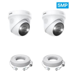 ZOSI 8MP 5MP PoE Dome Camera Set Outdoor/Indoor AI Human Car Detection 2-Way Audio Color Night Vision Surveillance IP Camera Kit