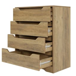 Dresser, 4 Drawer Sideboard, Multipurpose wardrobe Large Storage, living room, Hallway, Bedroom, 69x39x82cm