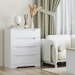 Dresser, 4 Drawer Sideboard, Multipurpose wardrobe Large Storage, living room, Hallway, Bedroom, 69x39x82cm