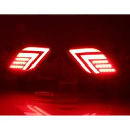 LED Reflector Rear Bumper Tail Light for Mazda CX-5 CX5 2013 2014 2015 2016 Driving Brake Lamp w/ Turn Signal Red Lens