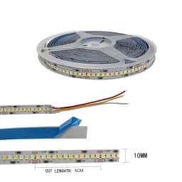 5M DC12V 24V 2835 SMD CCT Dual Color (warm white + cool white) LED flexible strip 240 LEDs/m 10mm PCB 3000K 6000K Super Bright
