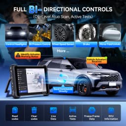 MUCAR 892BT AI Automotive Diagnostic Tool Key Programmer Bidirectional Obd2 Scanner ECU Coding CANFD DOIP 35 Resets Life Free
