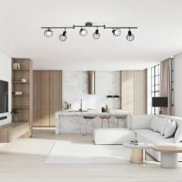 4/6-Head E14 Swivel Bar Spot LED Wall/Ceiling Lamp Perfect Lighting for Kitchen Living Room Bedroom