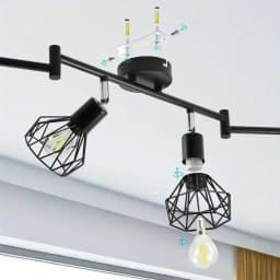 4/6-Head E14 Swivel Bar Spot LED Wall/Ceiling Lamp Perfect Lighting for Kitchen Living Room Bedroom