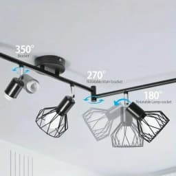 4/6-Head E14 Swivel Bar Spot LED Wall/Ceiling Lamp Perfect Lighting for Kitchen Living Room Bedroom