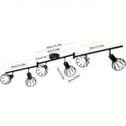 4/6-Head E14 Swivel Bar Spot LED Wall/Ceiling Lamp Perfect Lighting for Kitchen Living Room Bedroom