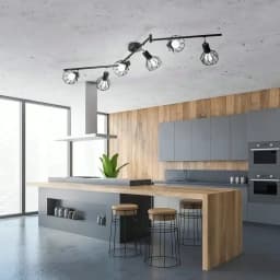 4/6-Head E14 Swivel Bar Spot LED Wall/Ceiling Lamp Perfect Lighting for Kitchen Living Room Bedroom