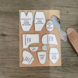 Memory Bear Template Ruler Set Creative Acrylic Memory Bear Templates Patchwork Cutting Ruler With Accessories And Instructions