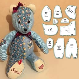 Memory Bear Template Ruler Set Creative Acrylic Memory Bear Templates Patchwork Cutting Ruler With Accessories And Instructions