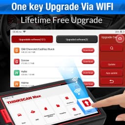 THINKCAR Thinkscan Max 2 Car Full System Diagnostic Tools TPM AF DPF IMMO 28 Reset ECU Coding Auto OBD OBD2 Scanner CANFD For GM