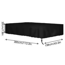 7ft 8ft 9ft Billiard Table Cover Waterproof Dustproof Mildew Resistant Cover Snookers Protector With Locking Rope