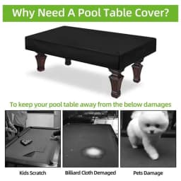 7ft 8ft 9ft Billiard Table Cover Waterproof Dustproof Mildew Resistant Cover Snookers Protector With Locking Rope