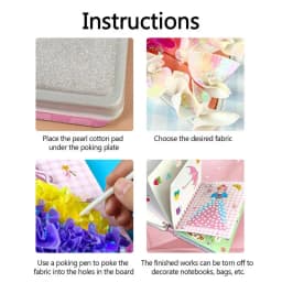 Educational Poking Painting Pocket Watercolor Kit For Girls Ages 3-8 Art Paper Craft Kit Kids Toys Children's Arts And Crafts