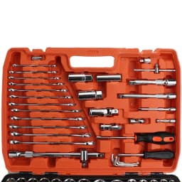 216Pcs Professional Ratchet Spanner Socket Set 1/2" 3/8" & 1/4" Drive Handle Tool Socket & Bit Set Ratchet Wrench Tool Kit