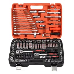 216Pcs Professional Ratchet Spanner Socket Set 1/2" 3/8" & 1/4" Drive Handle Tool Socket & Bit Set Ratchet Wrench Tool Kit