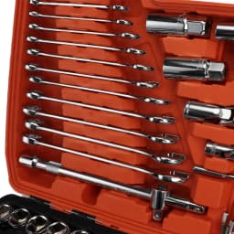 216Pcs Professional Ratchet Spanner Socket Set 1/2" 3/8" & 1/4" Drive Handle Tool Socket & Bit Set Ratchet Wrench Tool Kit