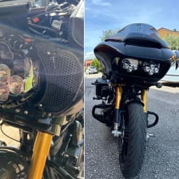 Fairing Mesh Vent Screen Accent for Harley Touring Road Glide Limited Special Ultra 2015-2023 Motorcycle Front Side Grills Black