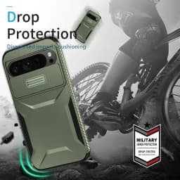 Case For Google Pixel 9 Pro XL Pixel9 Military Grade Antiskid Camera Lens Slide Cover Google Pixel 9 Pro Hard Cases Pixel9 Cover