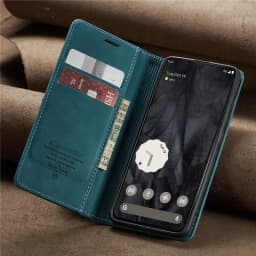 CaseMe High Quality Retro Magnetic Flip Leather Case for Google Pixel 9 Pro XL 7 6 Pro Wallet Card Cover Pixel 8A 7A Phone Coque