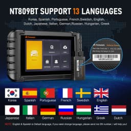 FOXWELL OBD2 Bluetooth Car Diagnostic Tool Bi-Directional Test 30+ Reset All System Code Reader OBD2 Scanner Automotivo