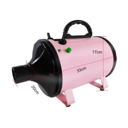 BRIEFNESS Multifunction Blower Electric Blower Portable Car Dryer Powerful Dryer Duster Pink with 3 Nozzles