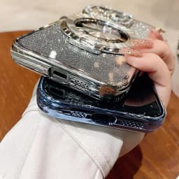 Samsung S24FE Case Luxury with bracket Glitter Case For Samsung Galaxy Note 20 Ultra 10 S24 S23 S22 S21 S10 S9 Plus Case Holder