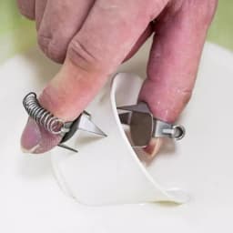 Pottery Glaze Tools Fingertip Dip Glaze Clip Stainless Steel Glaze Clip Easy Cleaning Glazed Clamp Ceramic Coloring Glazing Tool