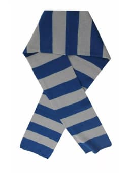 Striped Wizard Scarf - Yellow & Black, Maroon & Gold, Blue & Grey, or Green & Grey - Magical Accessory for Fancy Dress