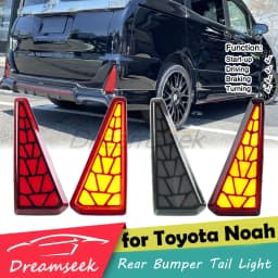 LED Reflector Rear Bumper Tail Light for Toyota Noah Voxy 2014 2015 2016 2017 2018 Brake w/ Turn Signal Lamp Indicator Blinker