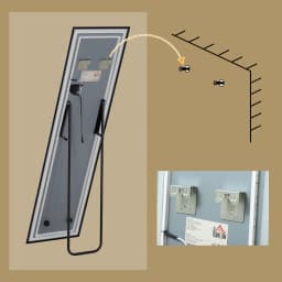 HOMCOM 150 x 40cm Full Length Mirror w/ Adjustable Lights Metal Frame Black
